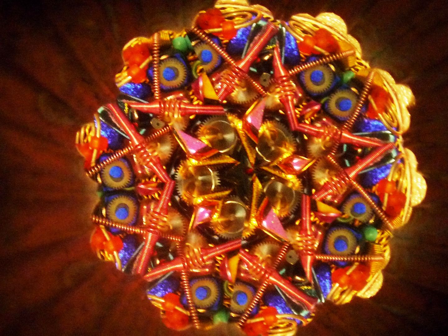 万華鏡《393》《394》1本の万華鏡に2つの模様　２つ穴の万華鏡 (黒天板) 万華鏡《393》《394》1本の万華鏡に2つの模様 2